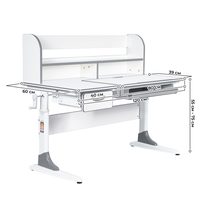 Характеристики Парта Anatomica Study-120 Lux